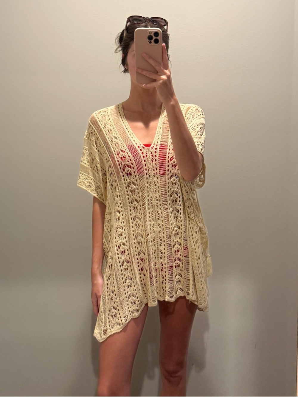Women’s Crochet Swim Cover-Up Tunic